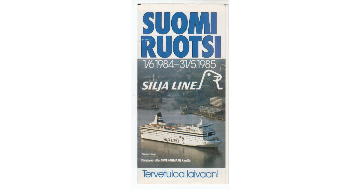 Silja Line Suomi-Ruotsi 1/6 1984-31/5 1985 