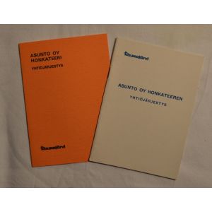 Asunto Oy Honkateeri yhtiöjärjestys 1966 & 1974