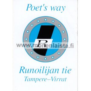 Runoilijan tie - tarra