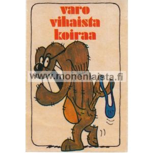 Varo vihaista koiraa -tarra